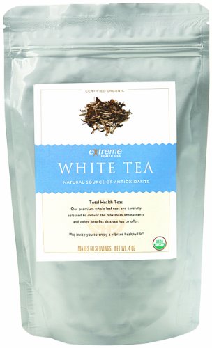 Extreme Health USA Extreme Health’s Organic White Tea, Total Health Loose Leaf Tea, 4-Ounce Pouches (Pack of 2)