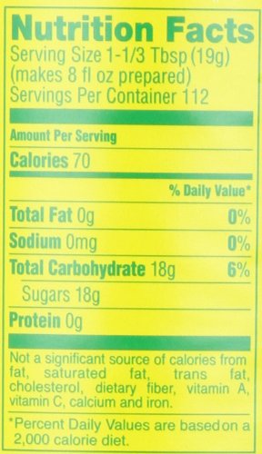 Lipton Iced Tea Sugar Sweetened Iced Tea Mix, Natural Lemon Flavor, 70.5 Ounce Containers (Pack of 2)