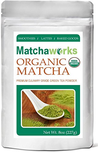 Matchaworks USDA Certified Organic Culinary Grade Matcha Green Tea Powder 8oz