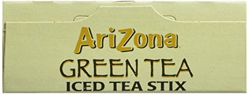 AriZona Green Tea with Ginseng Sugar Free Iced Tea Stix, 10 Count, (Pack of 6)