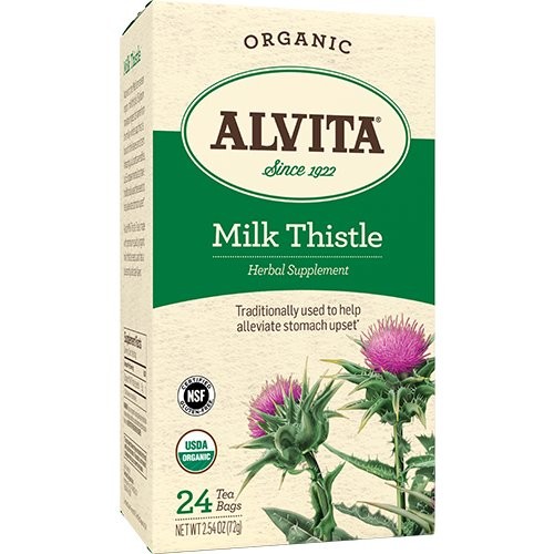 Alvita Teas Organic Herbal Tea Bags Milk Thistle – 24 Tea Bags