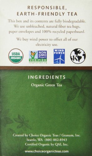 Choice Organic Premium Japanese Green Tea, 16 Count Box