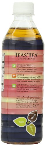 Teas’ Tea, Unsweetened Rose Green Tea, 16.9 Ounce (Pack of 12)