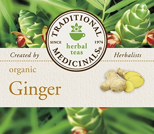 Traditional Medicinals Organic Ginger Tea, 16 Tea Bags (Pack of 6)