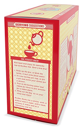 Rooibos South African Red Bush Tea Bags – 100 Count – 8.82oz – 100% Natural Organic, Caffeine Free, Sweet Tasting, Anti-Oxidant Rich, Mineral Dense, Healthy Herbal Tea. GUARANTEED! Treat Yourself!