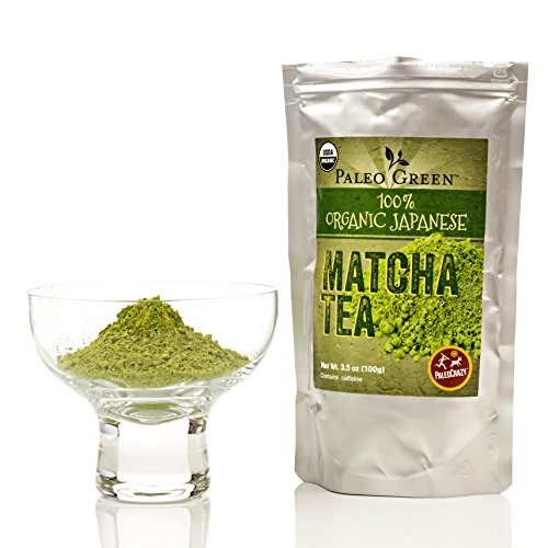 PaleoCrazy Organic Matcha Powder Japanese Tea for Energy, Focus and Weight Loss