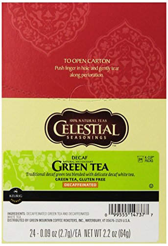 Celestial Seasonings Decaf Green Tea, K-Cup Portion Pack for Keurig K-Cup Brewers