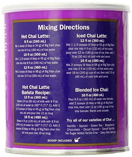 Big Train Vanilla Chai, 1.9-Pound Cans (Pack of 2)