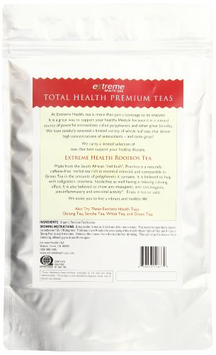 Extreme Health USA Extreme Health’s Organic Rooibos Tea, Total Health Loose Leaf Tea, 8-Ounce Pouches