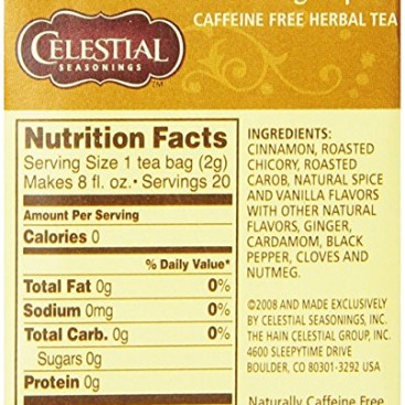 Celestial Seasonings Bengal Spice Tea, 20 Count (Pack of 6)