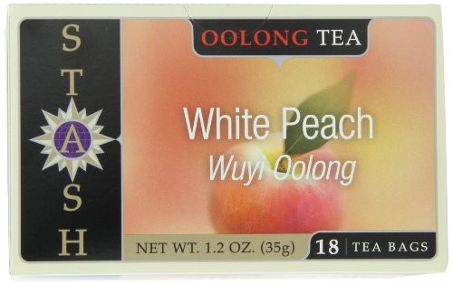 Stash White Peach Oolong Tea with Wuyi Oolong , 1.2 Ounce Box, 18 Count