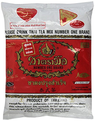 1 X The Original Thai Iced Tea Mix ~ Number One Brand Imported From Thailand! 400g Bag Great for Restaurants That Want to Serve Authentic and High Quality Thai Iced Teas.
