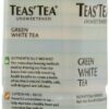 Teas’ Tea, Unsweetened Green & White Tea, 16.9 Ounce (Pack of 12)