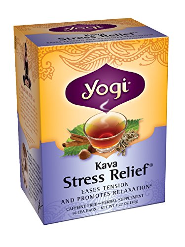 Yogi Kava Stress Relief Tea, 16 Tea Bags (Pack of 6)