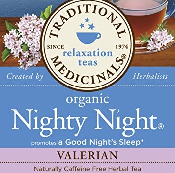 Traditional Medicinals Organic Nighty Night Valerian Tea, 16 Tea Bags