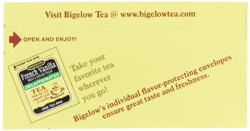 Bigelow Decaffeinated French Vanilla Tea, 20-Count Boxes (Pack of 6)