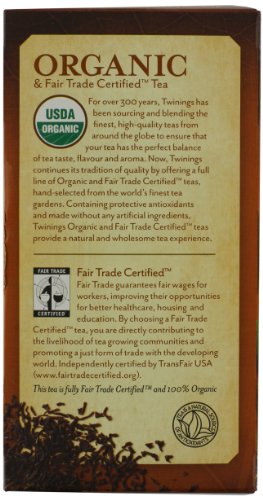 Twinings Chai Organic Tea, 20 Count Tea Bags 1.41 Ounce