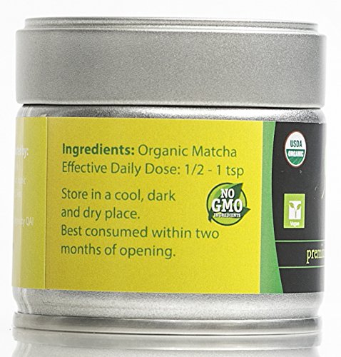 Legend Organic Premium Organic Matcha Green Tea Powder (Usda Organic) Ceremonial Grade – 30g / 1 Ounce