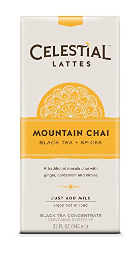 Celestial Seasonings Mountain Chai Tea Latte Concentrate, 32 Fluid Ounce (Pack of 6)