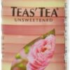 Teas’ Tea, Unsweetened Rose Green Tea, 16.9 Ounce (Pack of 12)