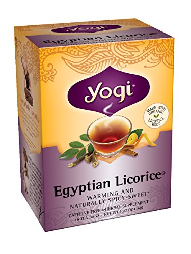 Yogi Egyptian Licorice Tea, 16 Tea Bags (Pack of 6)