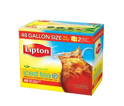 Lipton Iced Tea, One Gallon Size Tea Bags