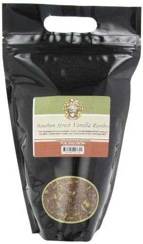English Tea Store Rooibos Loose Leaf Caffeine Free Tea in Pouches, Bourbon St Vanilla, 16 Ounce