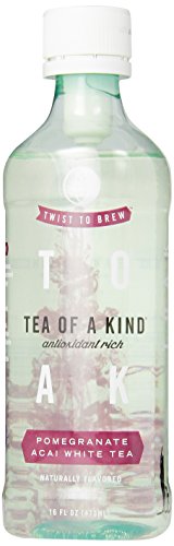 Tea of a Kind White Tea, Pomegranate Acai, 16 Ounce (Pack of 12)