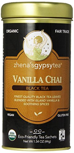 Zhena’s Gypsy Chai Black Tea, Vanilla, 22 Count
