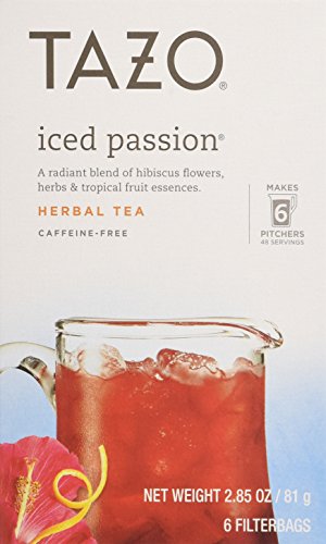 Tazo Iced Tea Passion 6 Bags (Case of 4)