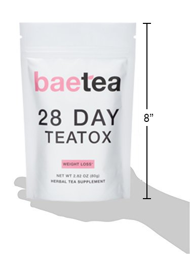 Baetea Weight Loss Tea: Detox, Body Cleanse, Reduce Bloating, & Appetite Suppressant, 28 Day Teatox, with Potent Traditional Organic Herbs, Ultimate Way to Calm and Cleanse Your Body