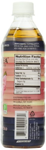 Teas’ Tea, Unsweetened Rose Green Tea, 16.9 Ounce (Pack of 12)