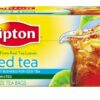 Lipton Iced Tea, Decaffeinated, Tea Bags, 24Count Boxes, (Pack of 12)