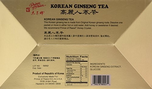 Prince Of Peace Instant Korean Panax Ginseng Tea – 100 Count