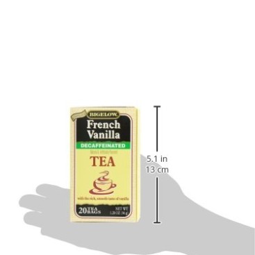 Bigelow Decaffeinated French Vanilla Tea, 20-Count Boxes (Pack of 6)