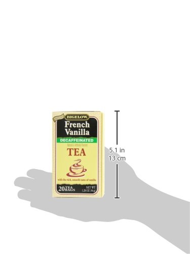 Bigelow Decaffeinated French Vanilla Tea, 20-Count Boxes (Pack of 6)