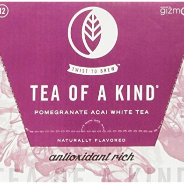 Tea of a Kind White Tea, Pomegranate Acai, 16 Ounce (Pack of 12)