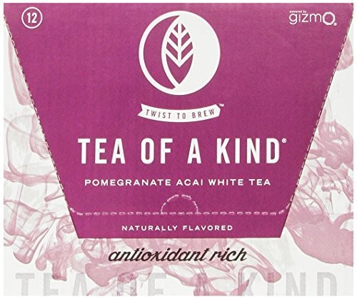 Tea of a Kind White Tea, Pomegranate Acai, 16 Ounce (Pack of 12)