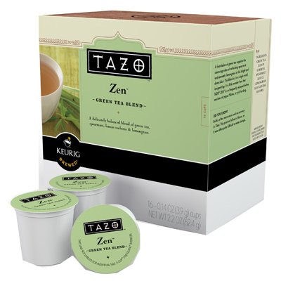 Keurig Tazo Zen Tea 16-Count K-Cups for Keurig Brewers