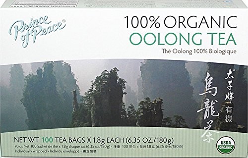 Prince Of Peace 100% Organic Oolong Tea – 100 CT x 1.8g each(6.35 oz./180g)