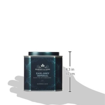 Harney and Sons Earl Grey Imperial, Flavored Black 30 Sachets per Tin