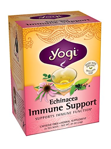 Yogi Echinacea Immune Support Tea, 16 Tea Bags (Pack of 6)