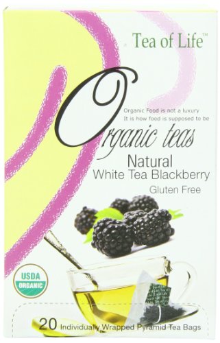 Tea Of Life Organic White Tea, Blackberry, 20 Count