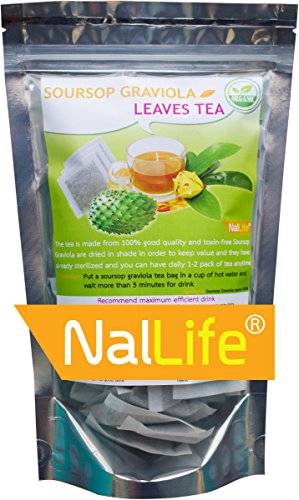 NalLife Organic Soursop Graviola Leaves Tea Pack of 30 Bags