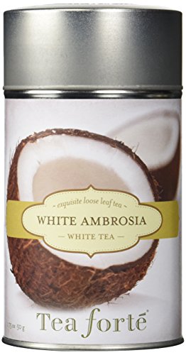 Tea Forte WHITE AMBROSIA Loose Leaf White Tea, 3.5 Ounce Tea Tin