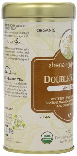 Zhena’s Gypsy Tea,Double Vanilla, 22 Count Tea Sachets