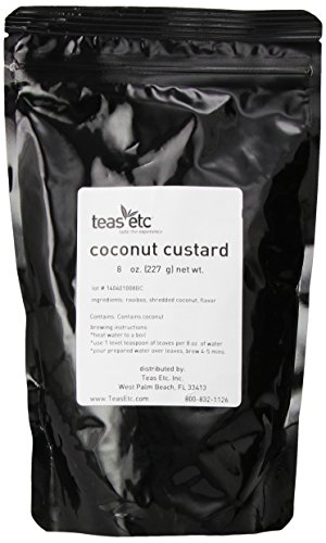 Teas Etc Coconut Custard Loose Leaf Rooibos 8 oz.