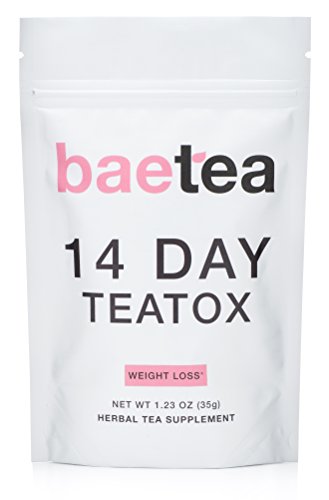 Baetea Weight Loss Tea: Detox, Body Cleanse, Reduce Bloating, & Appetite Suppressant, 14 Day Teatox, with Potent Traditional Organic Herbs, Ultimate Way to Calm and Cleanse Your Body