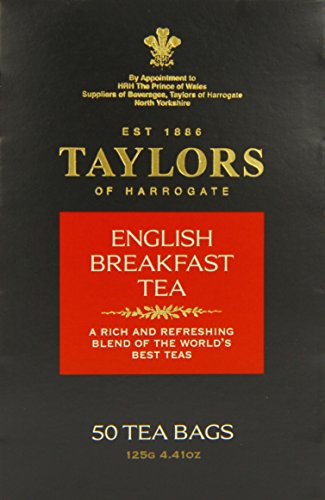 Taylors of Harrogate English Breakfast Tea, 50 Count Tea Bags, 4.41oz