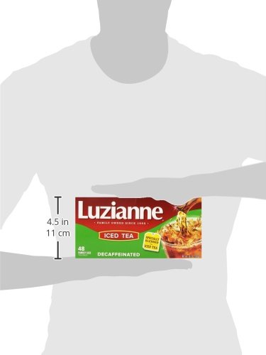 Luzianne Specially Blended for Iced Tea, Decaffeinated Family Sized, 48-Count Tea Bags